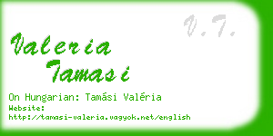 valeria tamasi business card
